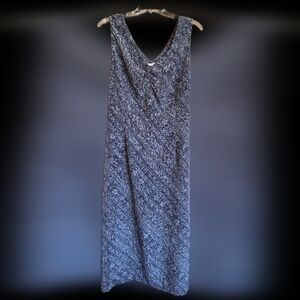 Northern Reflections Blue, Grey, Black Patterned Maxi Dress